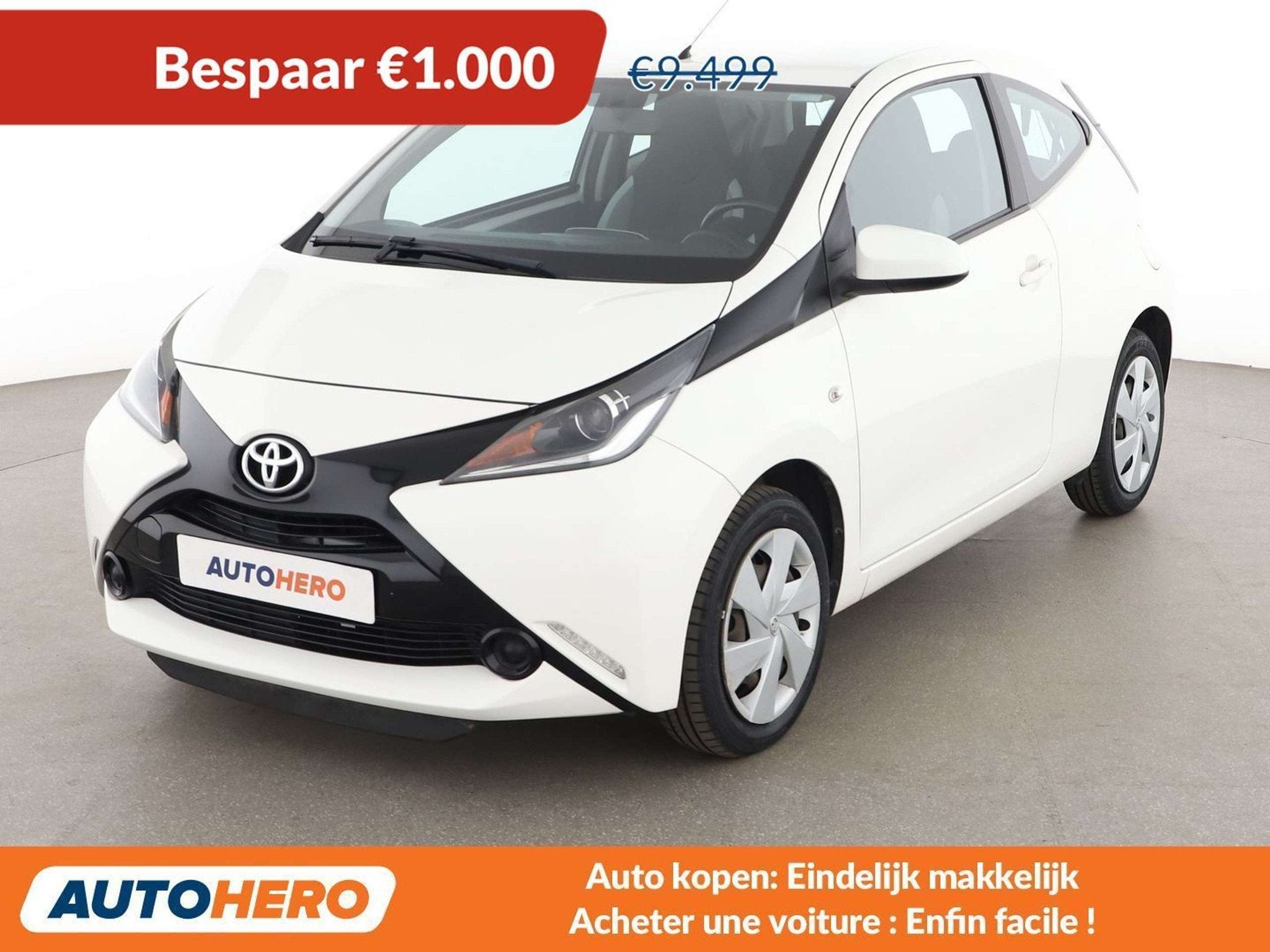 Toyota Aygo 1.0 X (bj 2017), Auto's, Voorwielaandrijving, 4 zetels, Stof, Gebruikt