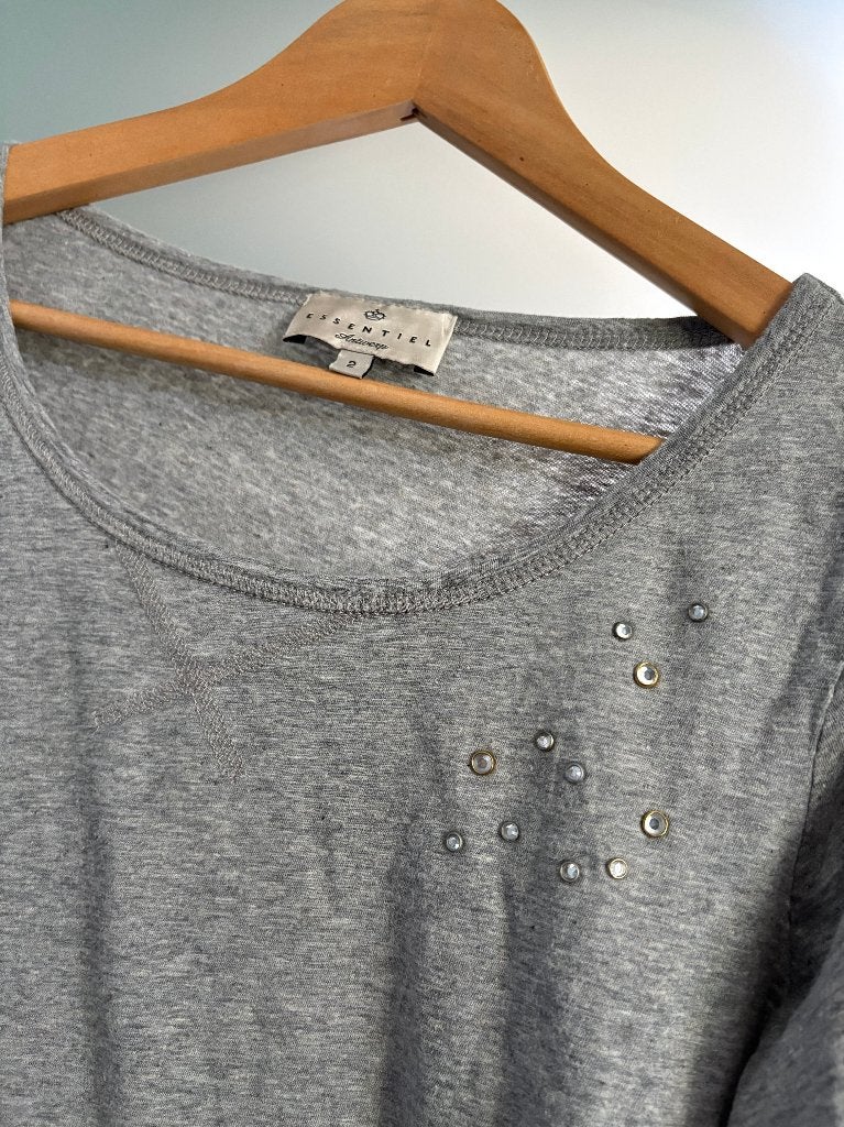 Essentiel Antwerp - Manches longues, Gris, Enlèvement ou Envoi, Taille 36 (S), Comme neuf