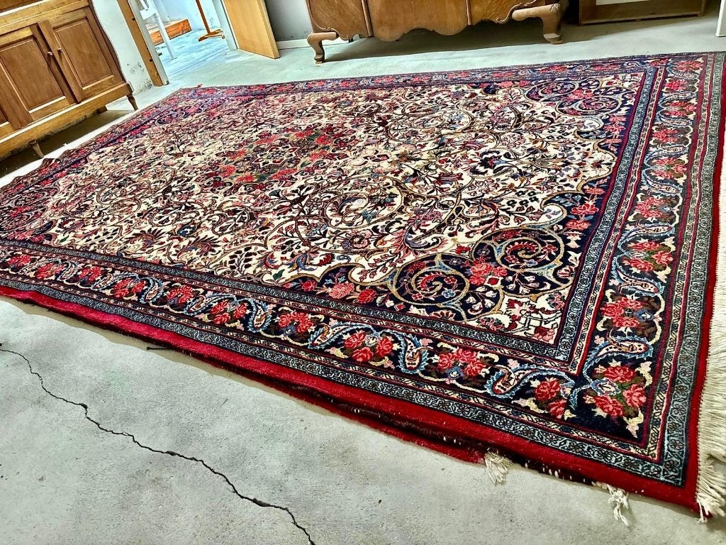 Handgeknoopt Perzisch Bidjar Tapijt 220x331 cm – Iran, Ophalen