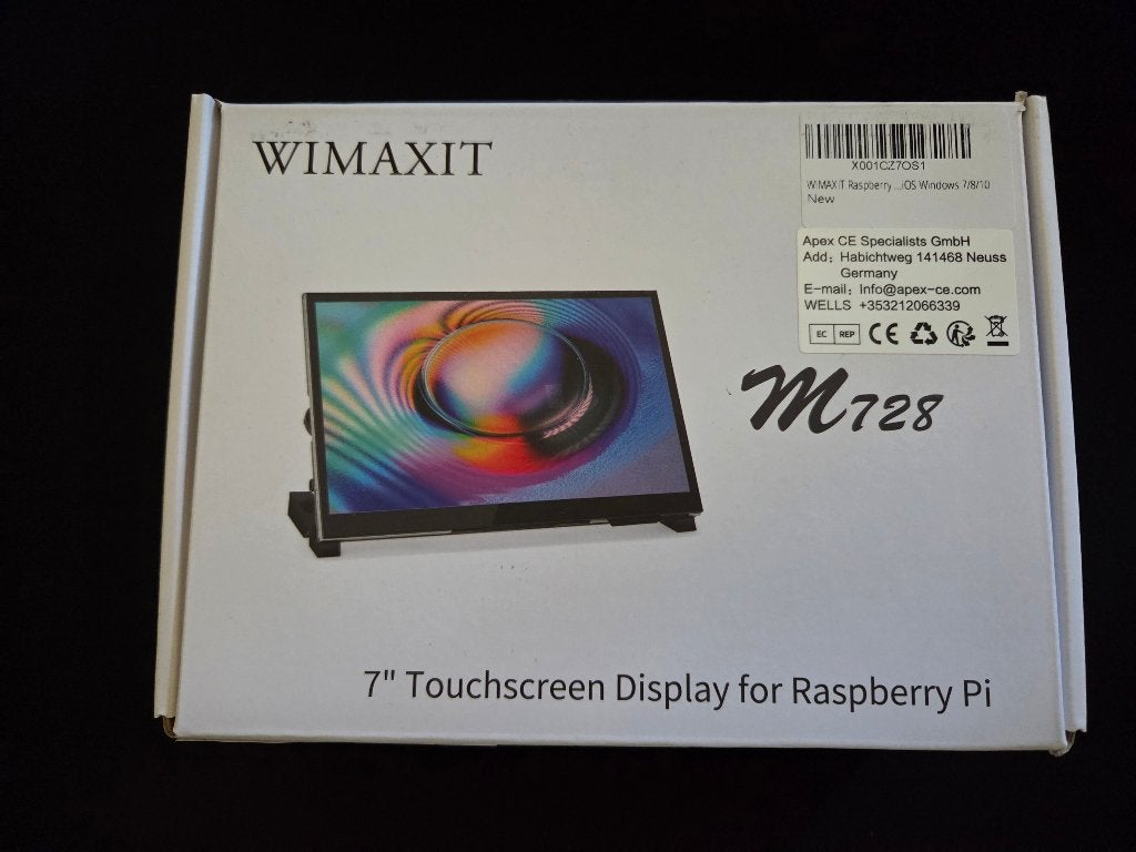 WIMAXIT M728 7" Touchscreen Display voor Raspberry Pi, Verzenden, Zo goed als nieuw