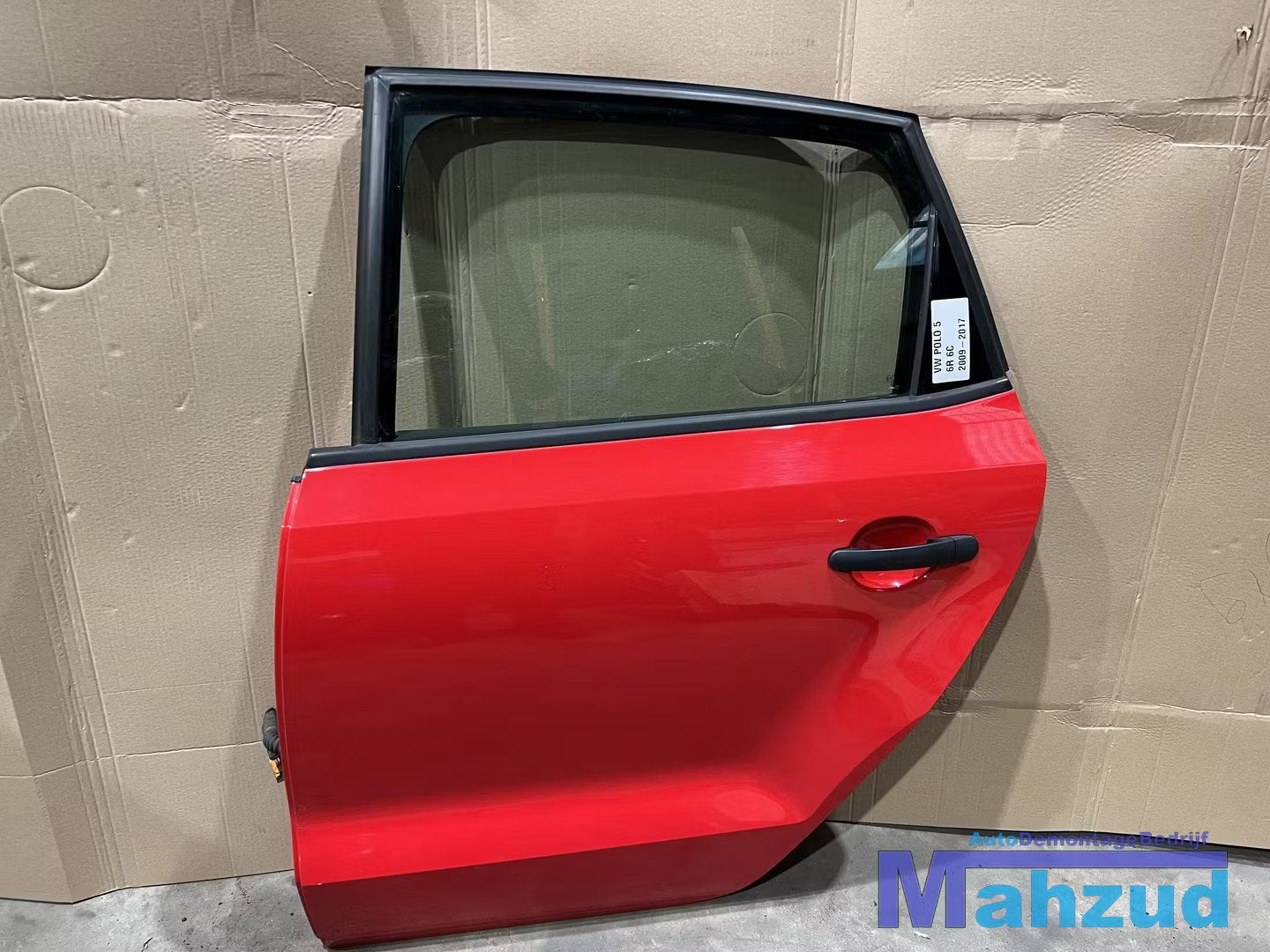 VW POLO 5 6R 6C Rood links achter deur portier 2009-2016, Gebruikt, Volkswagen AG, Vw@volkswagen.de, Achter