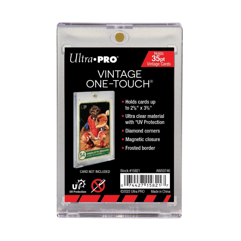 35Pt Vintage Kaart UV One-Touch Magnetische Houder, Hobby en Vrije tijd, Verzamelkaartspellen | Pokémon, Gebruikt, Verzenden