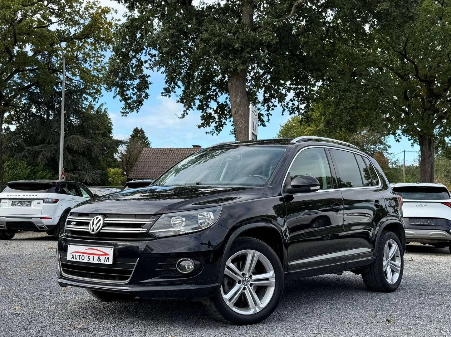 Volkswagen Tiguan 1.4 TSI R line 2016 Leder Pano Camera Navi, Auto's, Gebruikt, Zwart, 4 cilinders, Parkeerassistent
