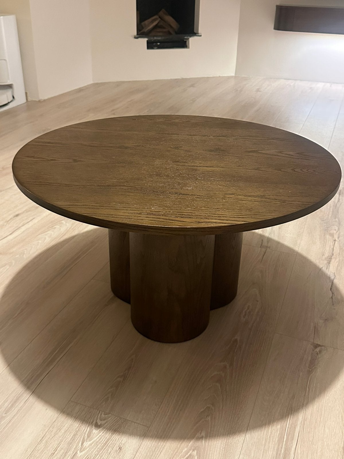 Olivia salontafel Ø80cm bruin., Huis en Inrichting, Ophalen, Zo goed als nieuw, Rond