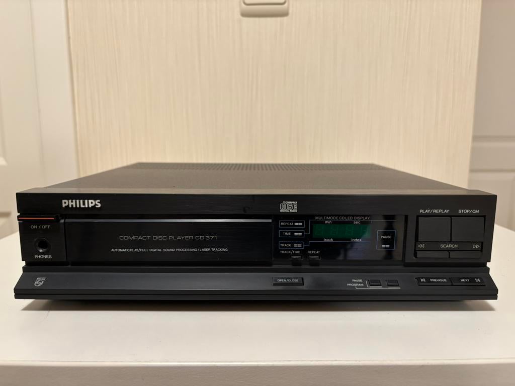 Lecteur CD vintage Philips CD371, TV, Hi-fi & Vidéo, Lecteurs CD, Enlèvement, Utilisé, Philips