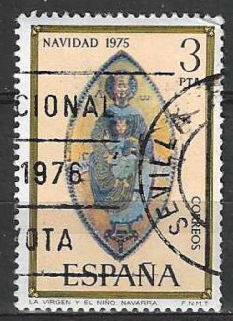 Espagne 1975 - Yvert 1946 - Noël - Vierge à l'Enfant (ST), Envoi, Affranchi