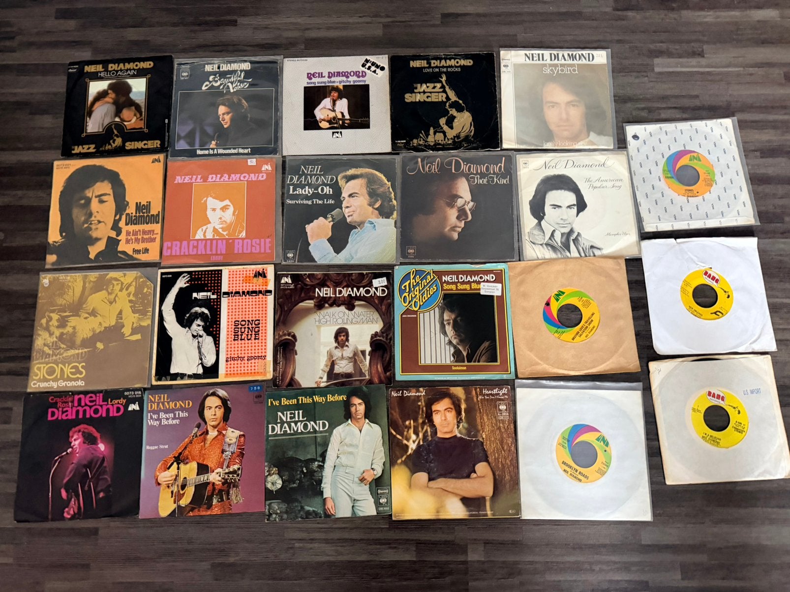 Forfait Neil Diamond pour célibataires, CD & DVD, Vinyles Singles, Enlèvement ou Envoi, Utilisé