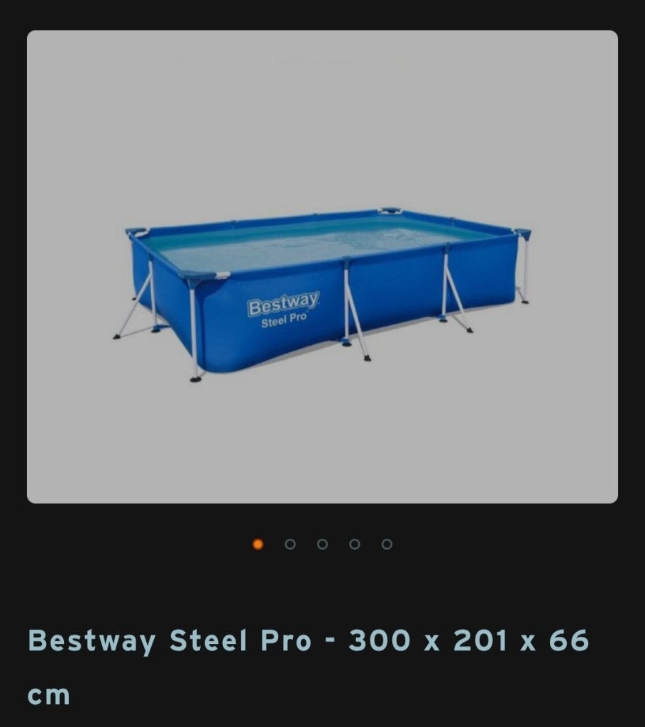 Zwembad bestway steel pro, Ophalen, Gebruikt, Opzetzwembad