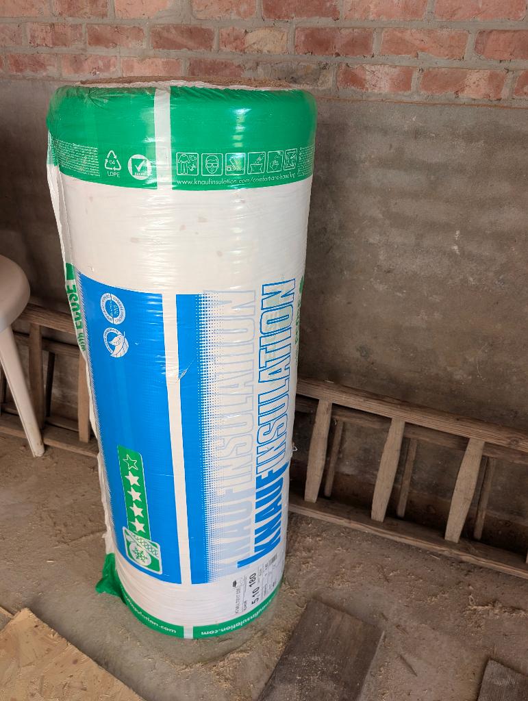 Knauf Multifit 035 Glaswol - 18 cm (5,10 Rd) - 4,92 m², Doe-het-zelf en Bouw, Isolatie en Afdichting, 12 cm of meer, Zo goed als nieuw