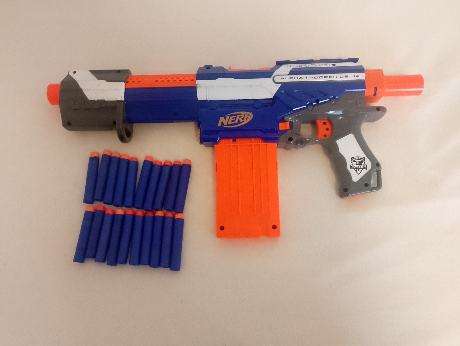 Nerf geweer Alpha Trooper CS-12, Kinderen en Baby's, Ophalen, Gebruikt