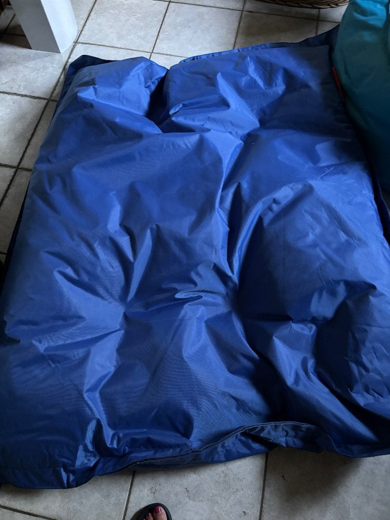 Zitzakken, Huis en Inrichting, Zitzakken, Ophalen, Zo goed als nieuw, Blauw, Zitzak
