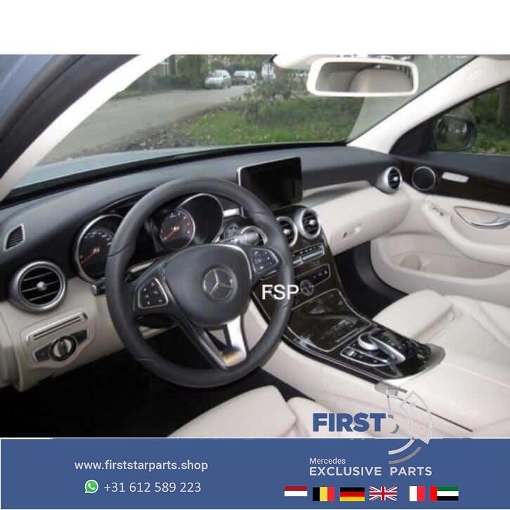W205 Espresso Beige Interieur VolLeder Mercedes C Klasse 205, Gebruikt, -, Ophalen of Verzenden, -