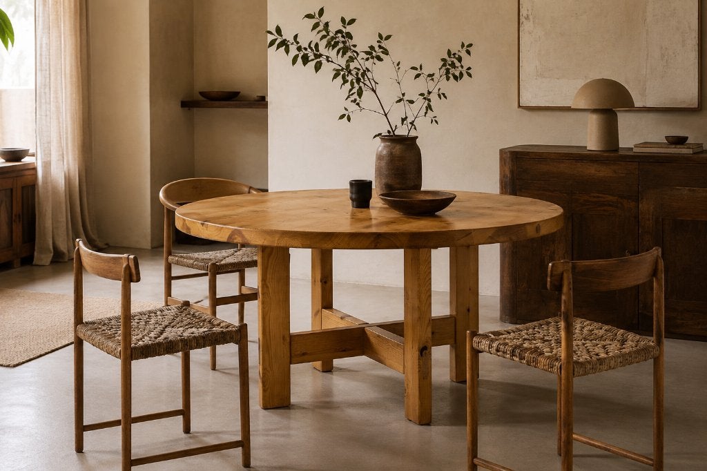 Karl Andersson & Söner RW152 eettafel, Huis en Inrichting, Gebruikt, Rond, Ophalen of Verzenden, Mid century scandinaivisch