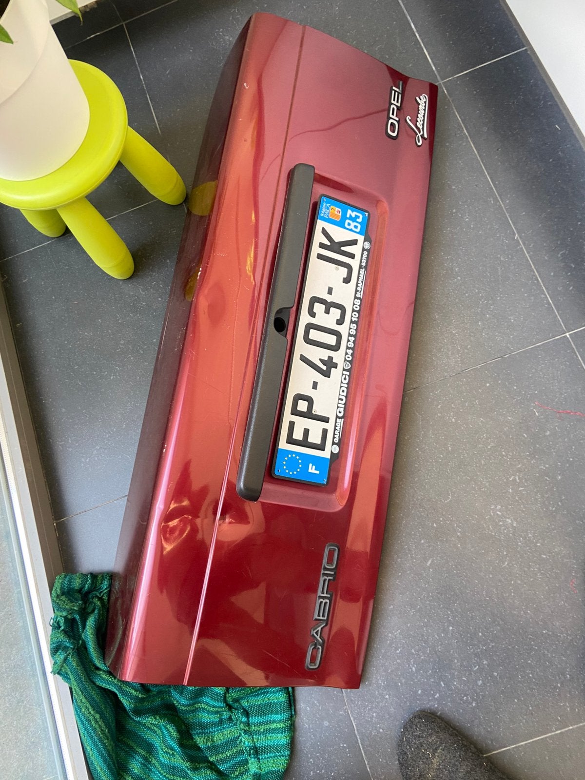 Opel kadett e cobrio, Ophalen, Opel