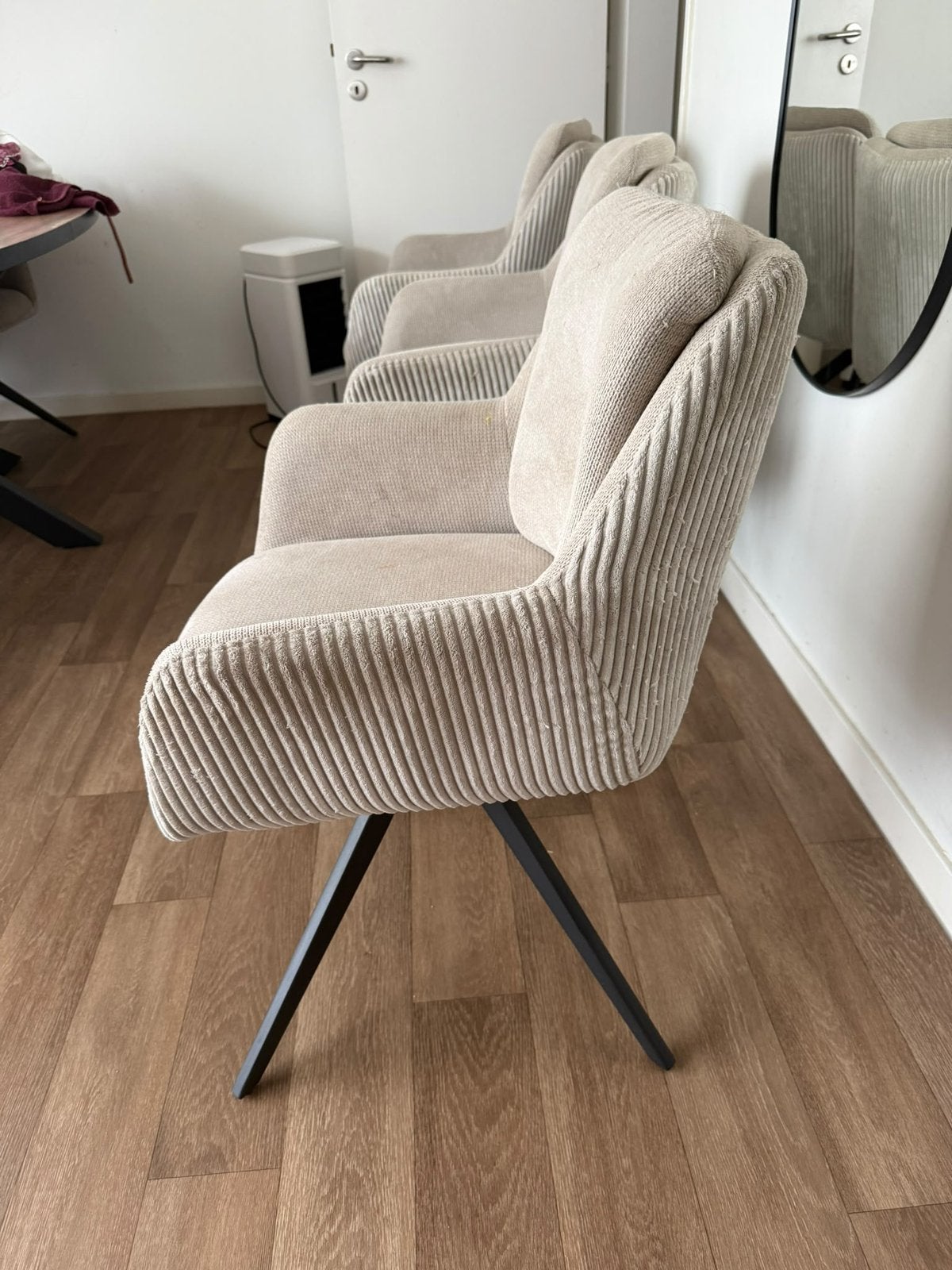 6 stuks eetstoelen bijna nieuw, Ophalen, Zo goed als nieuw