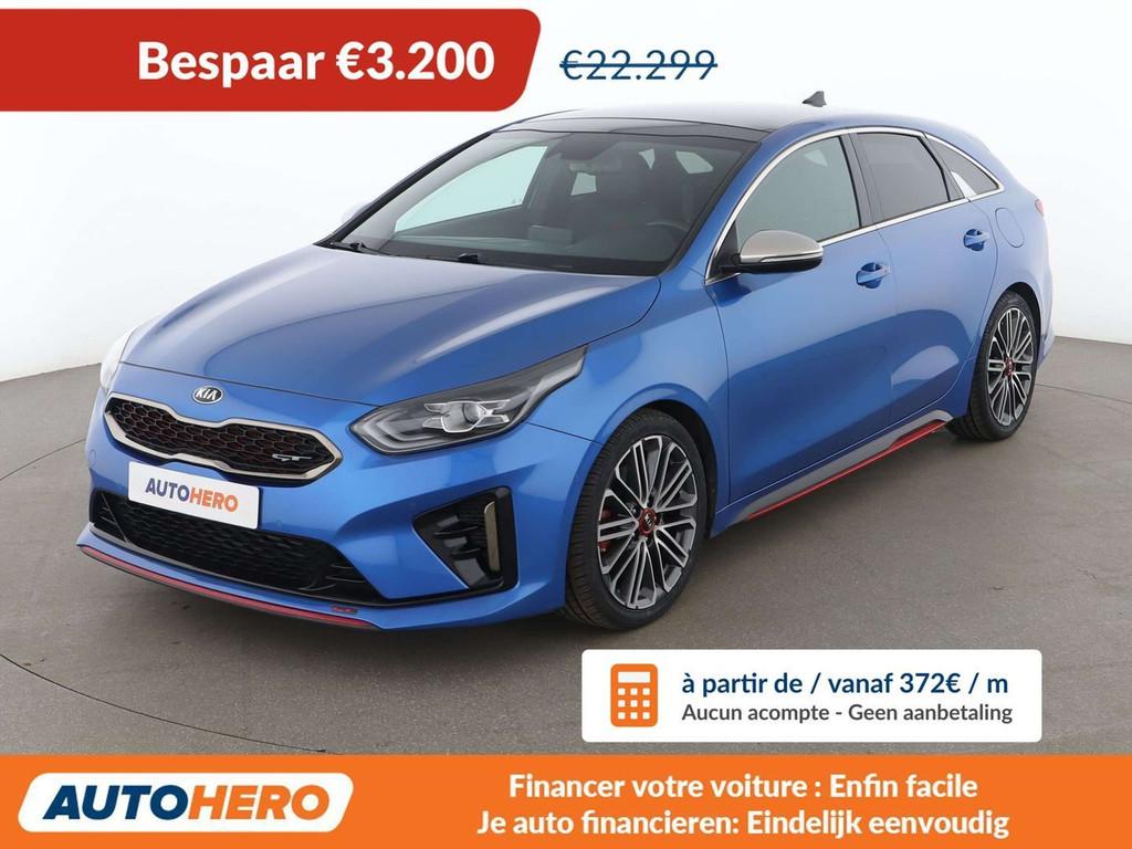 Kia ProCeed / pro_cee'd 1.6 TGDI GT (bj 2019, automaat), Auto's, Gebruikt, Blauw, 1438 kg, 5 deurs