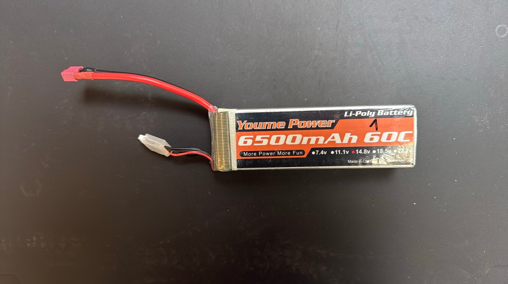 Lipo 4S 6500 mah, Hobby en Vrije tijd, Ophalen of Verzenden, Zo goed als nieuw