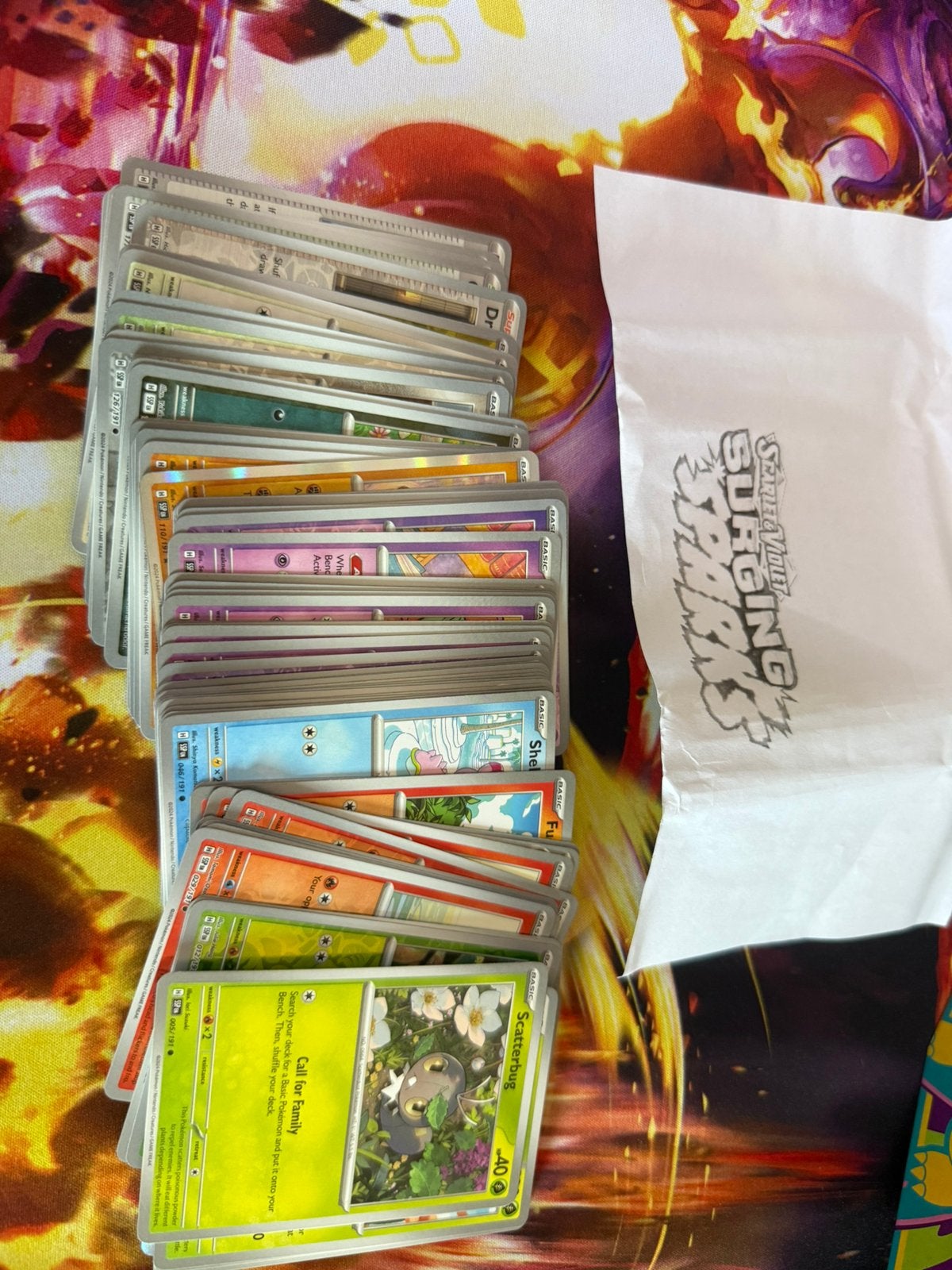 Pokimon set surging sparks, Ophalen of Verzenden, Zo goed als nieuw