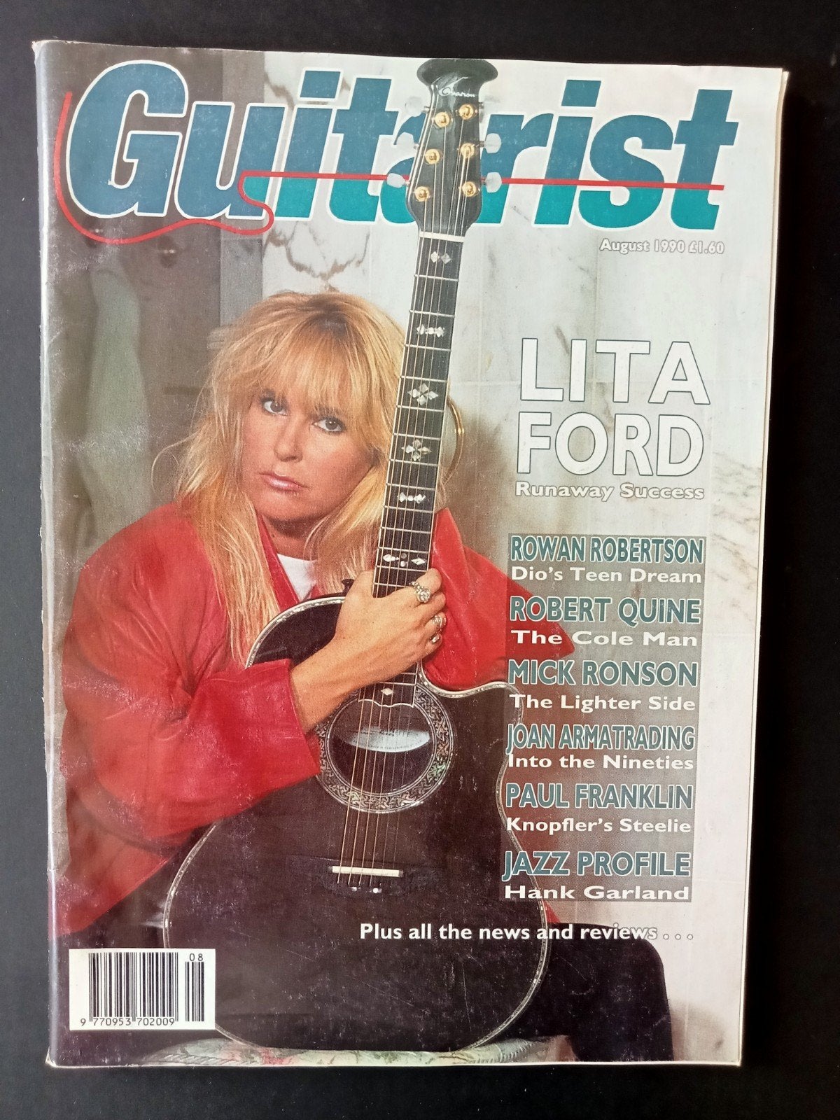 Lita Ford, Brits tijdschrift voor gitaristen uit 1990