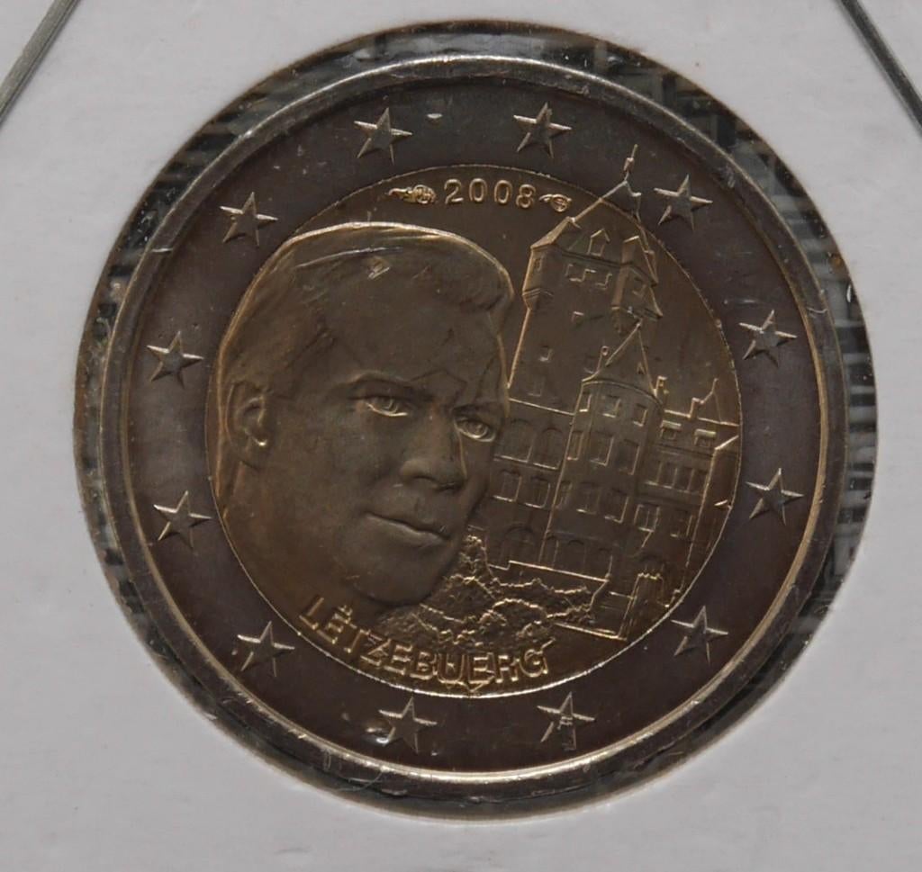 2 euromunt Luxemburg 2008, Ophalen of Verzenden, Luxemburg, 2 euro, Losse munt