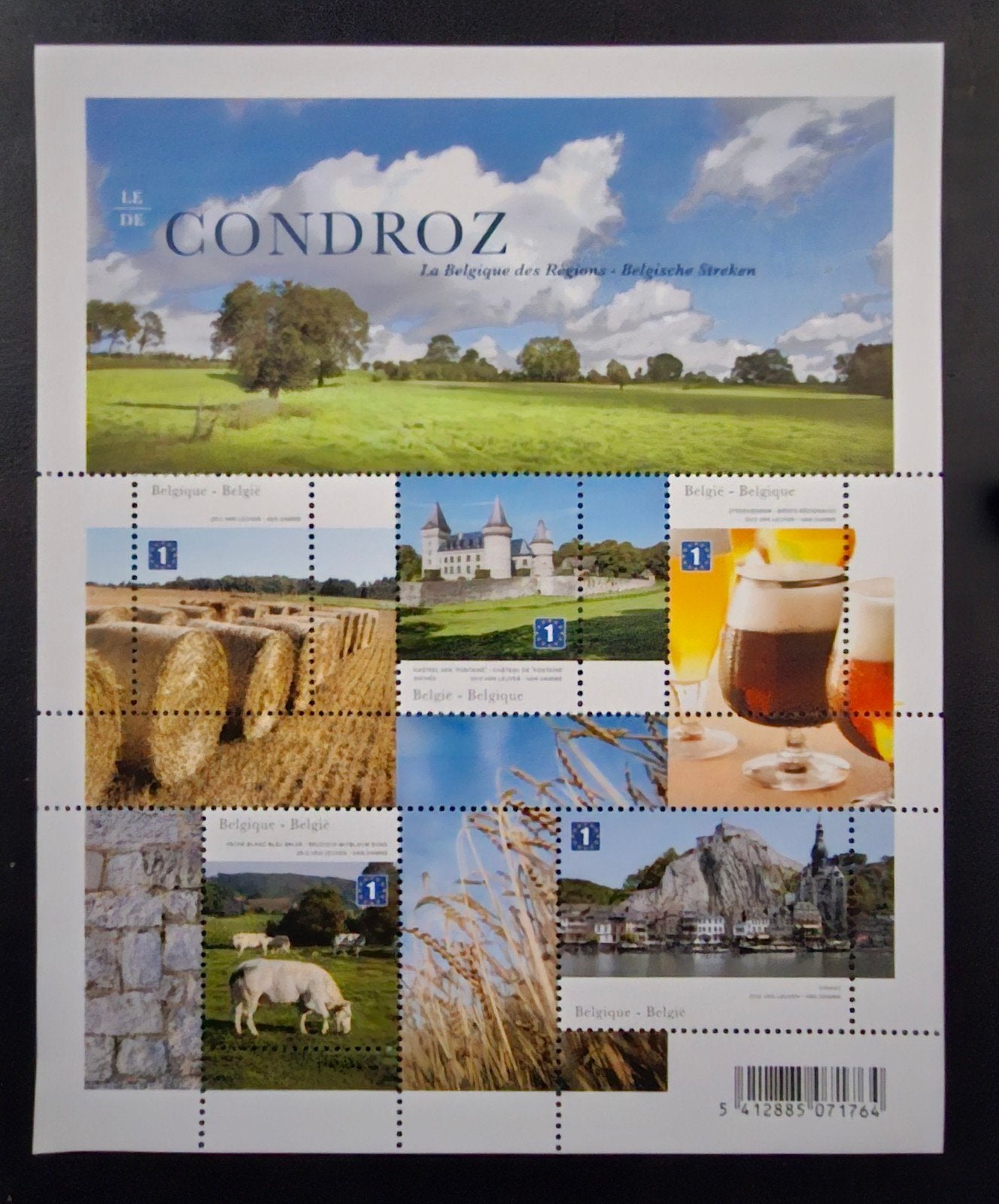 Belgique : COB 4280/84-BL202 ** Régions belges 2012., Sans timbre, Neuf, Enlèvement ou Envoi, Non oblitéré
