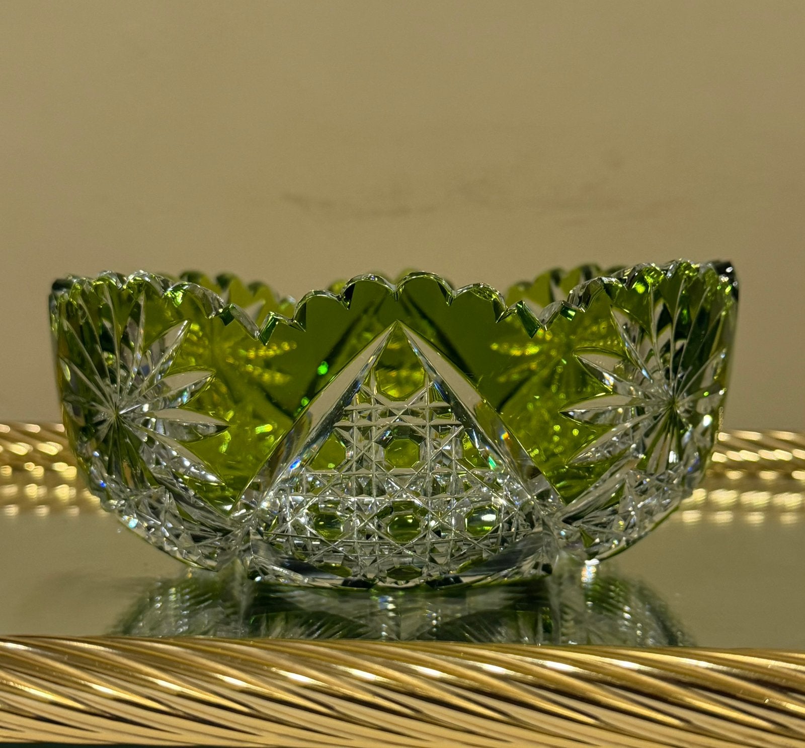 Val Saint Lambert coupe. Ontwerp van H. Fouarge jaar 1908., Antiquités & Art, Enlèvement