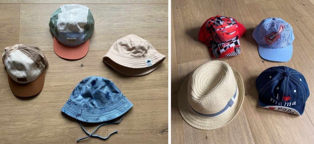 Babypetjes & Zomerhoedjes - 8 Stuks (H&M, Cars, Primark), Enfants & Bébés, Vêtements de bébé | Casquettes & Chapeaux, Garçon ou Fille