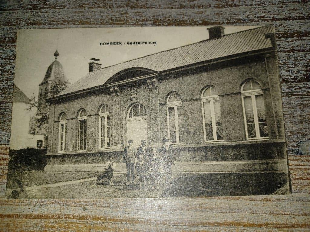 hombeek pk cpa gemeentehuis animatie, Ophalen of Verzenden, Voor 1920, Gelopen, Vlaams-Brabant