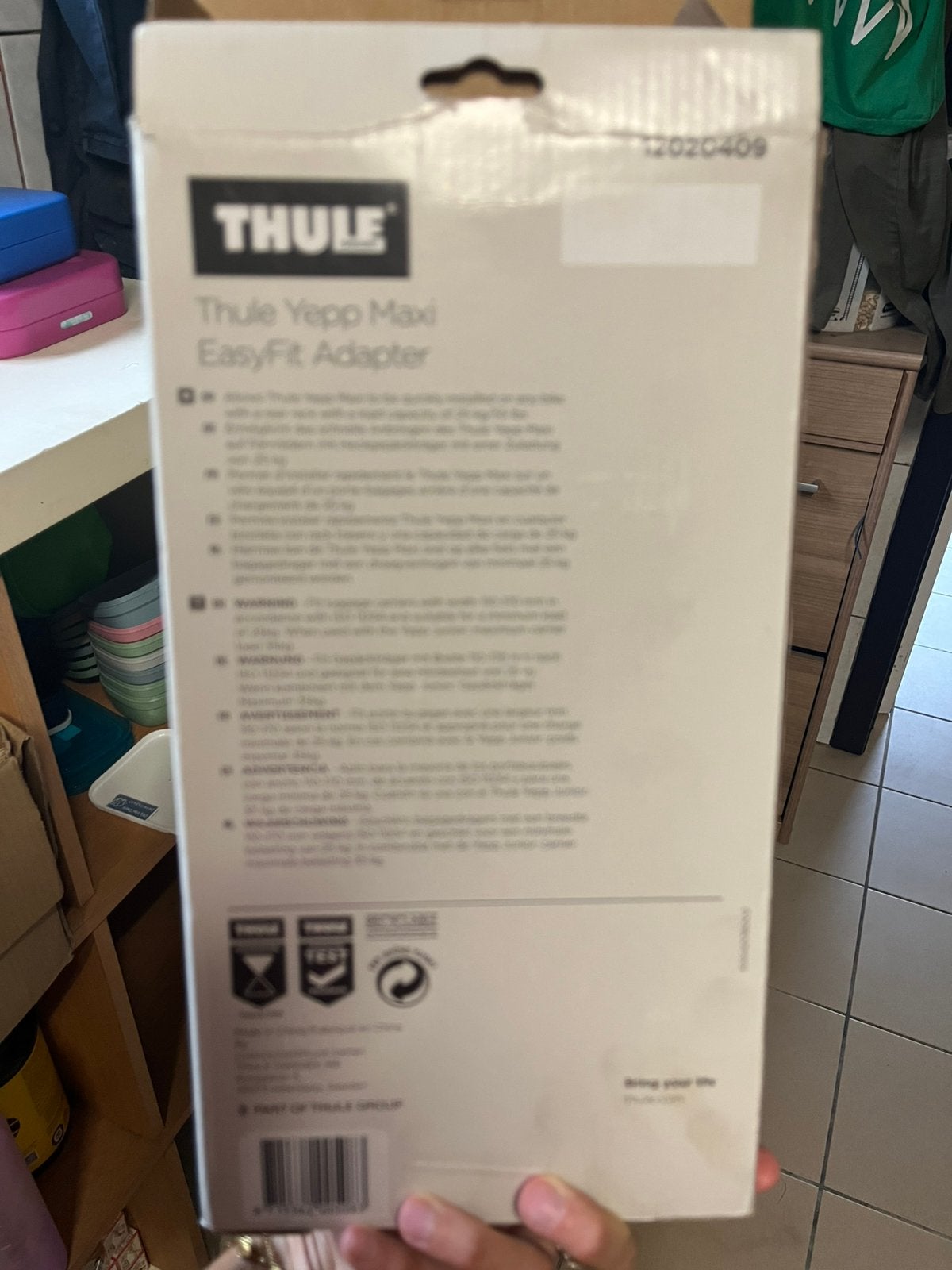 Thule Yepp Maxi EasyFit adapter, Fietsen en Brommers, Fietsaccessoires | Fietsstoeltjes, Ophalen of Verzenden, Zo goed als nieuw