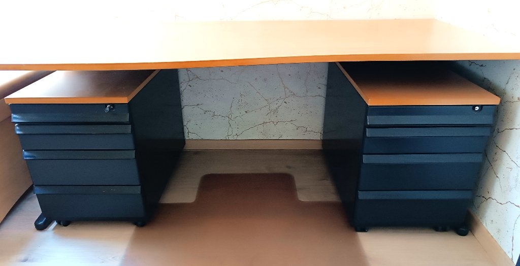Bureau, 90 cm, 180 cm, Métal, Réglable en hauteur