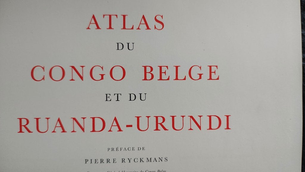 Congo Belge Ruanda -Urundi boek geschiedenis kolonie België, Verzenden, Gaston Derkinderen., 20e eeuw of later, Gelezen