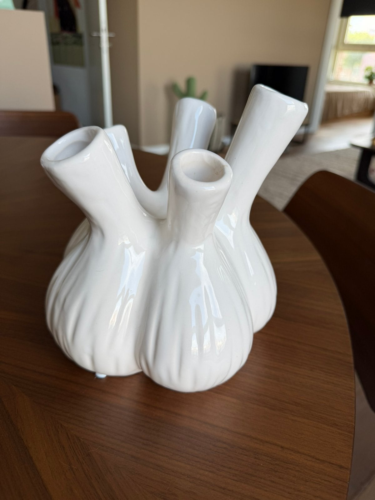 Vaas crème, Huis en Inrichting, Woonaccessoires | Vazen, Ophalen, Zo goed als nieuw