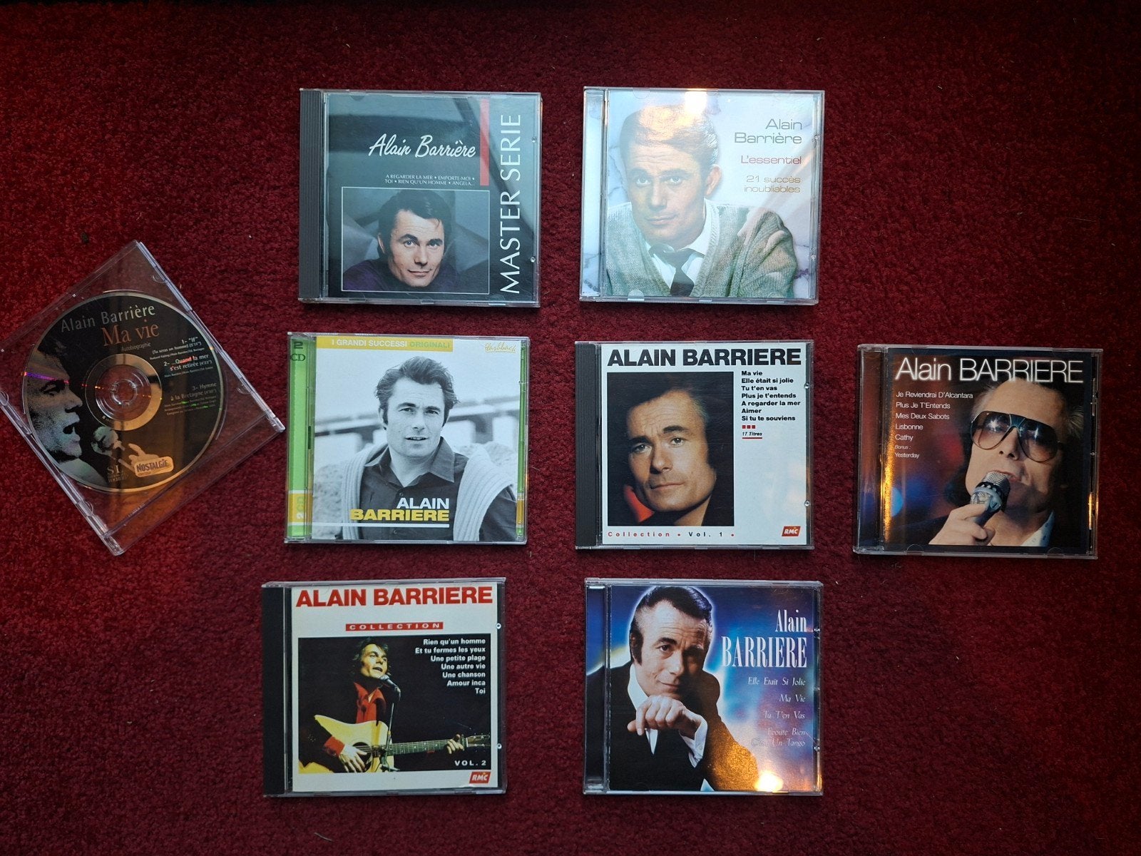 Lot de 8 CD Alain Barrière. Très bien entretenu., Enlèvement ou Envoi, Comme neuf, Compilation, Chanson