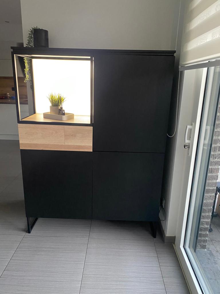 Barkast met led verlichting, Huis en Inrichting, Kasten | Buffetkasten, Ophalen, Met deur(en)