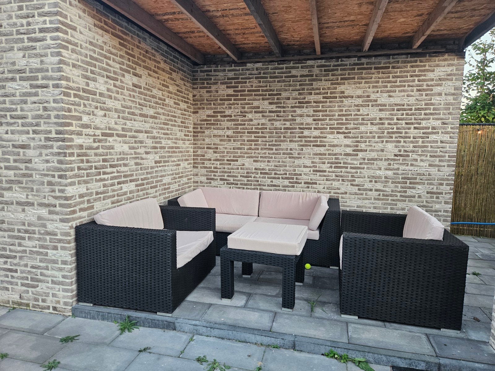 Tuin loungeset, Ophalen, 5 zitplaatsen, Kunststof, Gebruikt