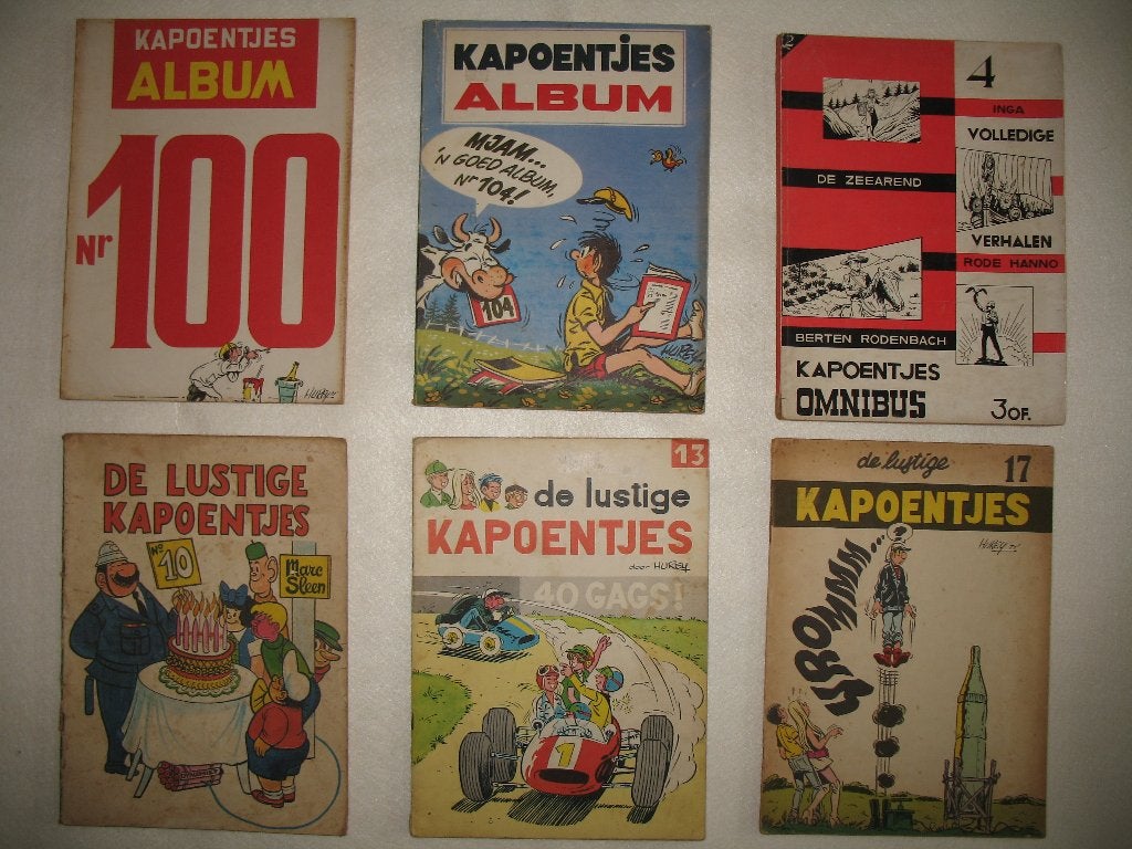  Kapoentjes Album  & De lustige Kapoentjes, 1ste druk, Boeken, Stripverhalen, Meerdere stripboeken, Ophalen of Verzenden, Zo goed als nieuw