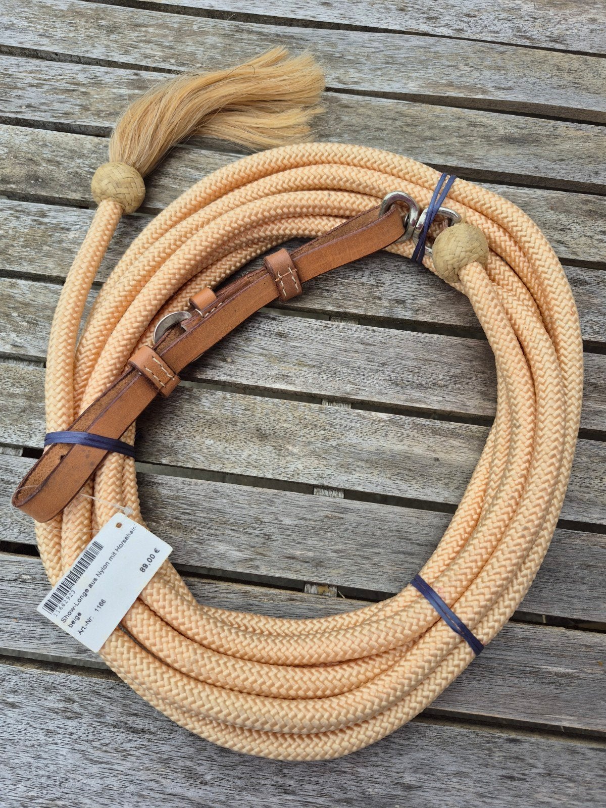 Western Show Lunge line (NIEUW), Animaux & Accessoires, Enlèvement ou Envoi, Western, Beige