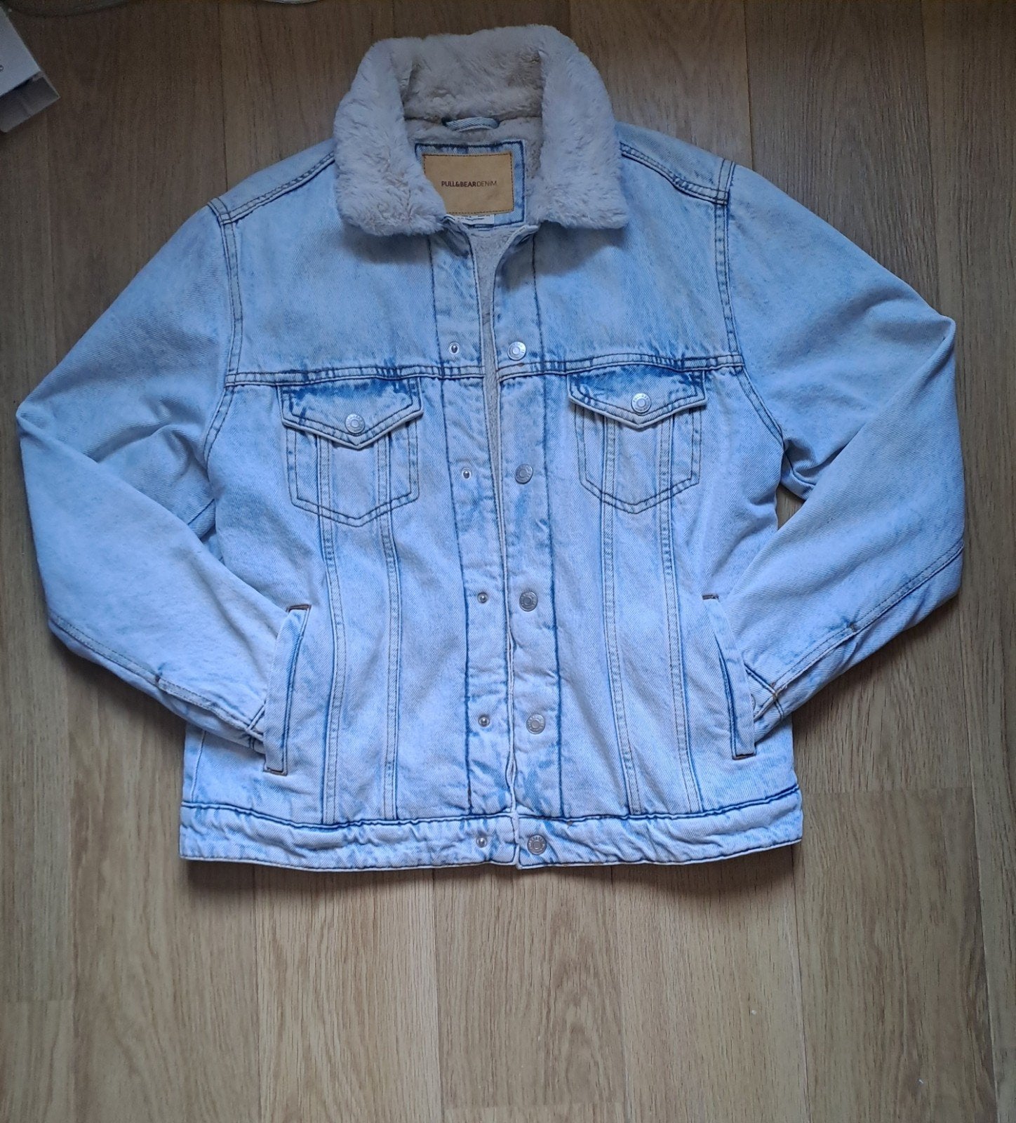 Pull and bear jeans jas, Zo goed als nieuw, Pull&Bear, Maat 46 (S) of kleiner, Verzenden
