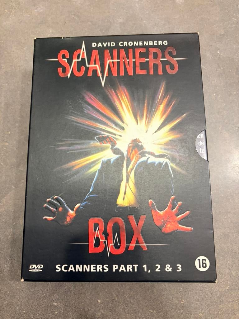 DVD David Cronenberg Scanners Trilogy, Cd's en Dvd's, Dvd's | Horror, Zo goed als nieuw, Slasher, Boxset, Vanaf 12 jaar, Ophalen of Verzenden