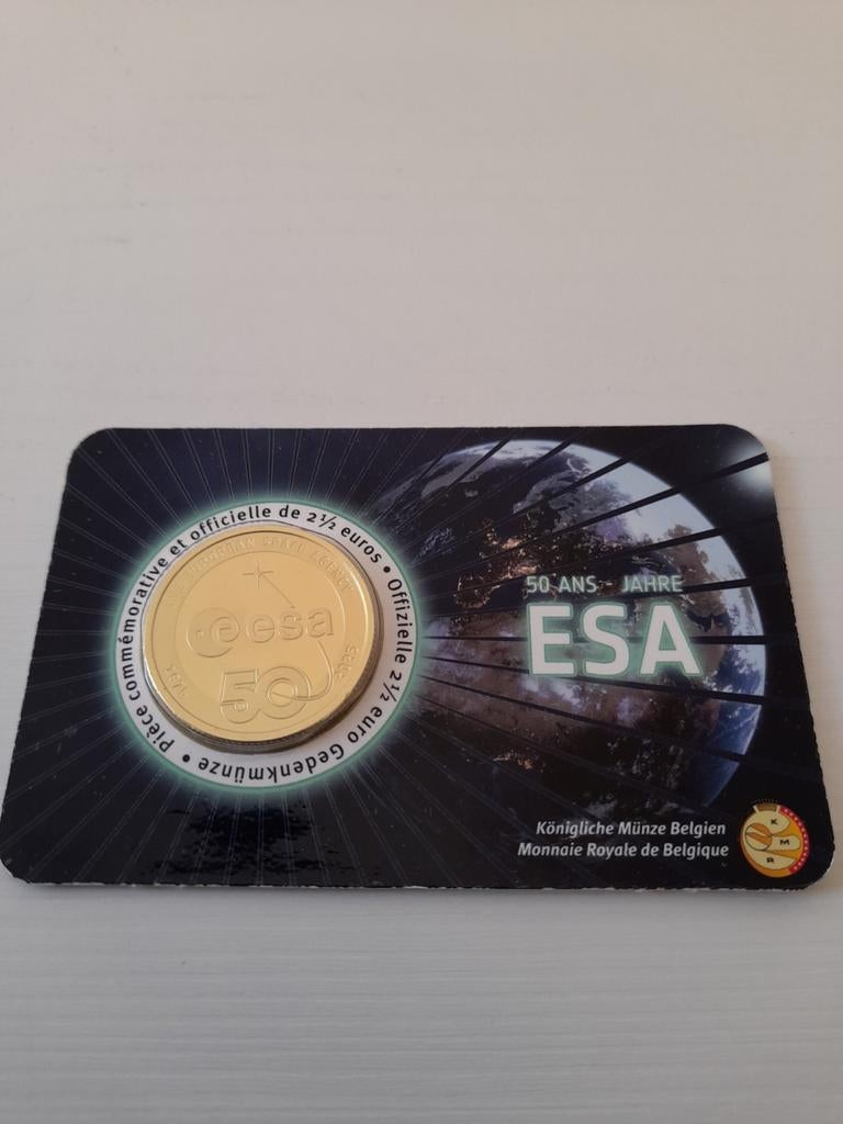 Coincard  50 jaar ESA, Postzegels en Munten, Ophalen of Verzenden