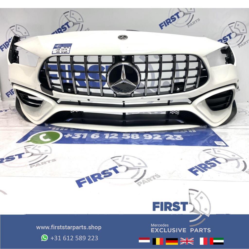 W118 CLA 45 S AMG BUMPER WIT AERO NIGHT PAKKET VOORBUMPER +, Gebruikt, -, Voor, Ophalen of Verzenden
