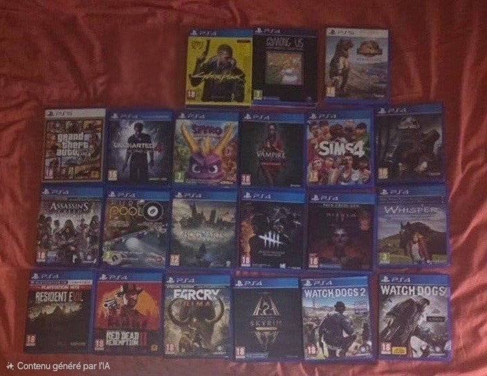 Jeux ps4 et ps5&  mannette, Enlèvement ou Envoi, Comme neuf