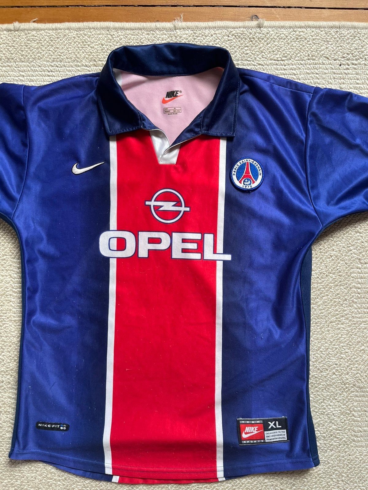 maillot de football vintage du Paris Saint-Germain 1998/1999, Sport en Fitness, Voetbal, Maat XL, Ophalen of Verzenden, Zo goed als nieuw