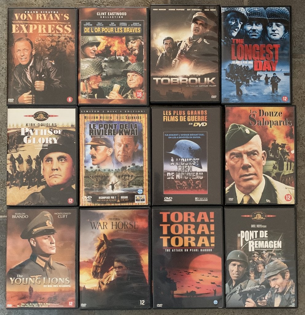 Lot de 12 DVD originaux guerre 39-45, CD & DVD, Enlèvement ou Envoi, Utilisé, Guerre, Digipak