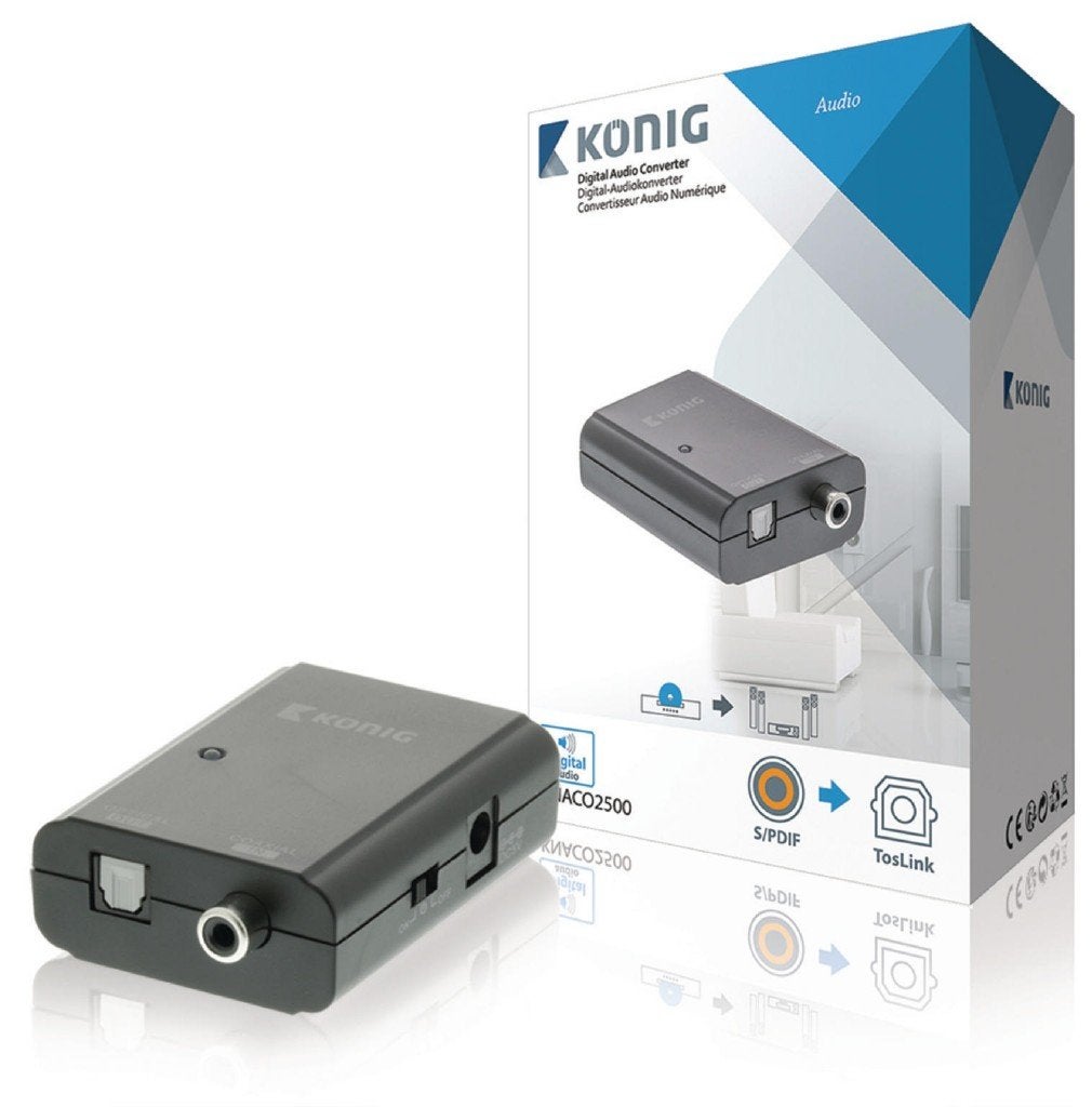 König DAC converter S/PDIF -> TosLink, Ophalen of Verzenden, Nieuw
