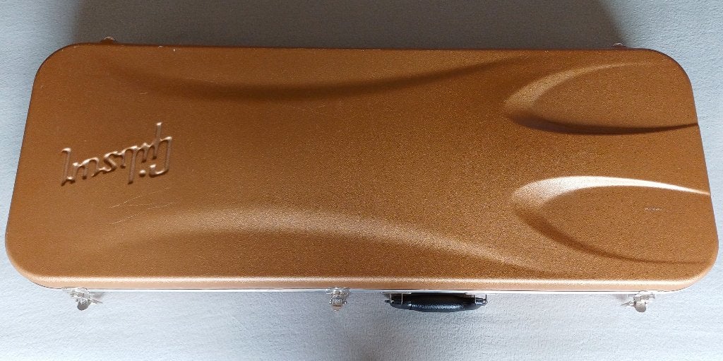 Gibson SG Hardshell Case Gold 100e Anniv 2010, Enlèvement ou Envoi, Utilisé, Guitare électrique, Flight case