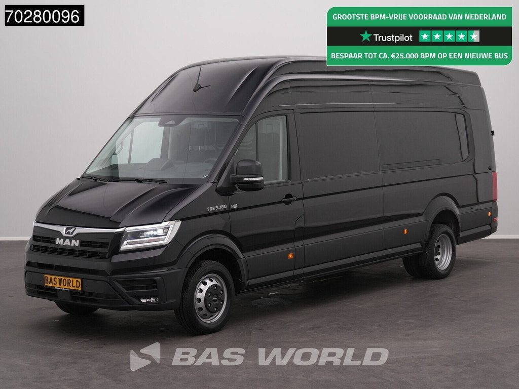 MAN TGE 5.160 Automaat L5H4 Dubbellucht ACC LED Navi Airco C, Autos, Camionnettes & Utilitaires, Achat, Euro 6, Entreprise, 3 places