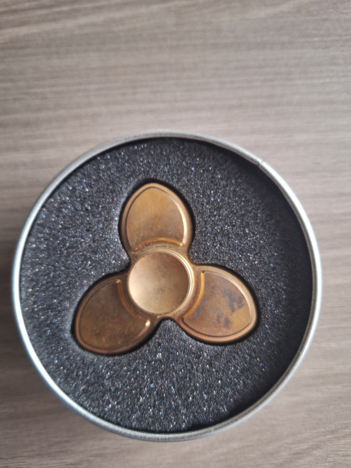goudkleurige Fidget spinner, Ophalen of Verzenden, Gebruikt