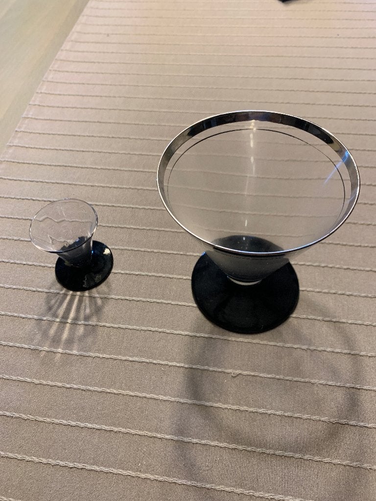 Antieken druppelglaasjes, Ophalen, Glas of Glazen, Vintage, Glas