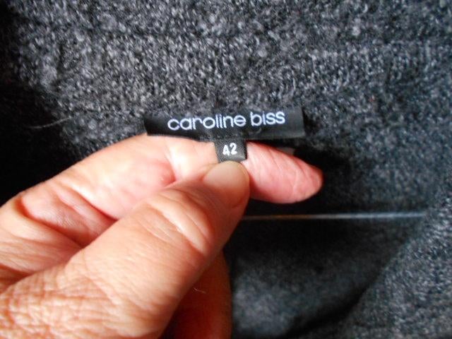 caroline biss, wollen vestje als nieuw, Maat 38/40 (M), Ophalen of Verzenden, Zo goed als nieuw, Grijs